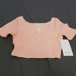 Ribbed contoured V- neck SS ,,,